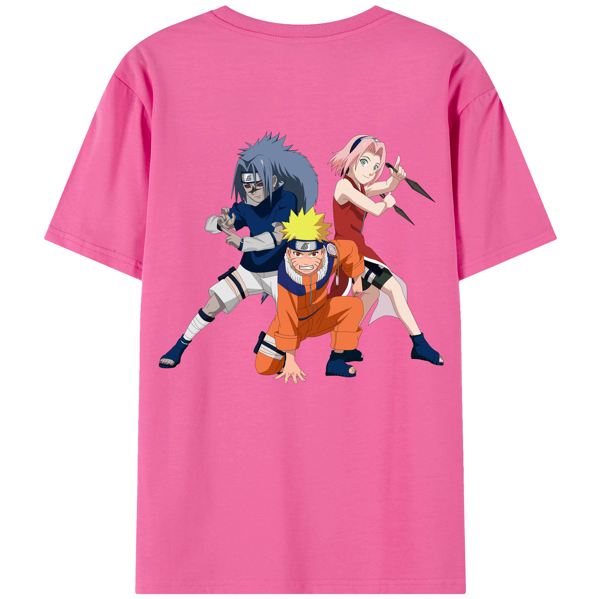 （画像用） NARUTO -ナルト- うずまき ナルト Uzumaki Naruto レディース半袖Tシャツ(バックプリント)